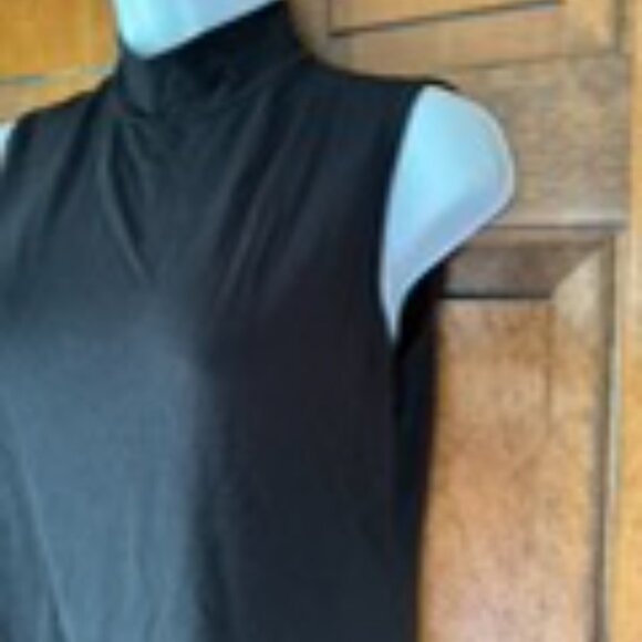 Charter Club Black Sleeveless Mock Turtle Small - Picture 3 of 10